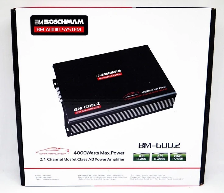 Автомобильный Усилитель Звука Boschman BM Audio 2 Канальный 4000W - фото 2 - id-p2035025685