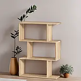 Поличка для книг підлогова, Книжкова етажерка 3-ярусна, Стелаж для офісу, Стелаж для офісу