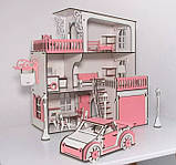 Будинок для ляльок лол Ляльковий будиночок подарунок Будинок для ляльок з меблями з дерева, фото 3