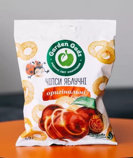 Чіпси яблучні оригінальні 40г Garden Gadz