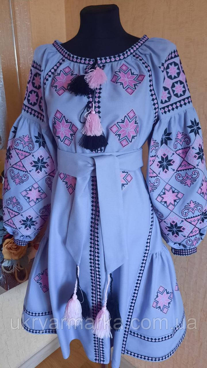 Вишита сукня "Лавандова імператриця-2"