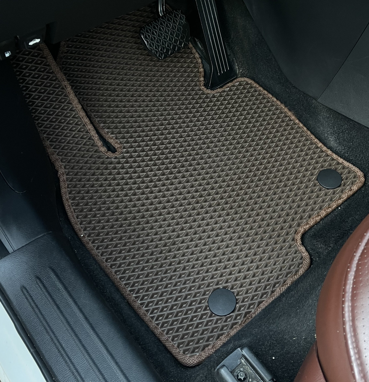 Килимки EVA на Renault Kangoo II (2008-2020)  Коричневі. Повний комплект, фото 1