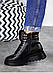 Черевики жіночі зимові чоботи шкіряні чорні бежеві на хутрі на платформі товстій підошві 36-42 розмір, фото 7
