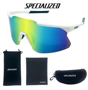 Спортивні окуляри Specialized в футляре, Велоокуляри Білий