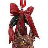 Дракон у різдвяній панчосі прикраса на ялинку, фото 7