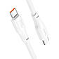 USB кабель на 240W Type-C на Type-C Hoco Force Fast Charging Data Cable (2m, 240W). White, фото 3