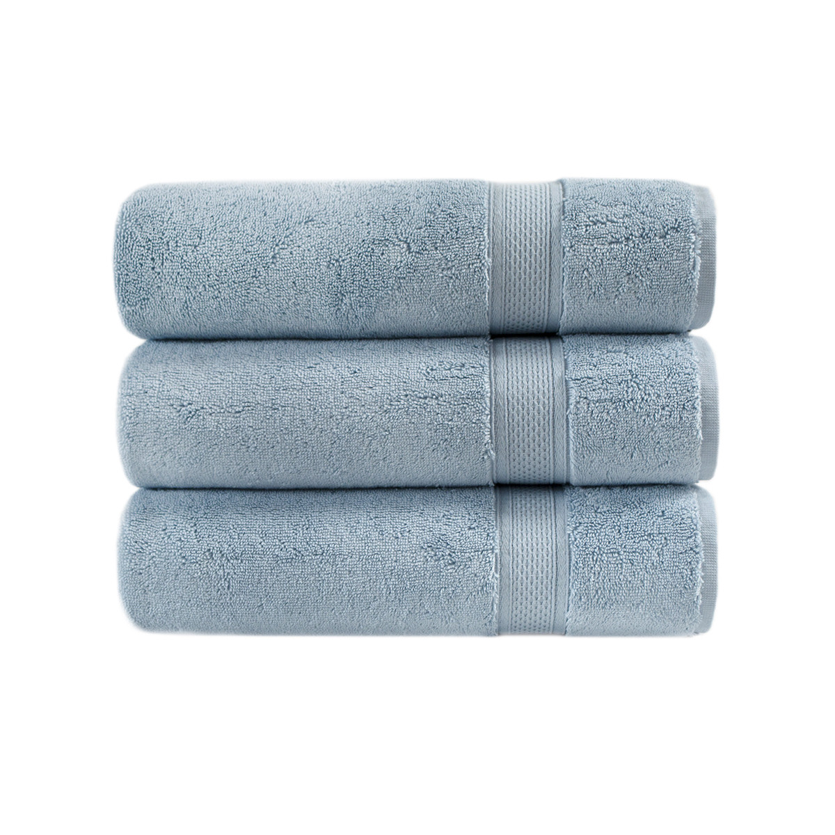 Рушник махровий Lotus Home - Grand soft twist blue блакитний  90*150
