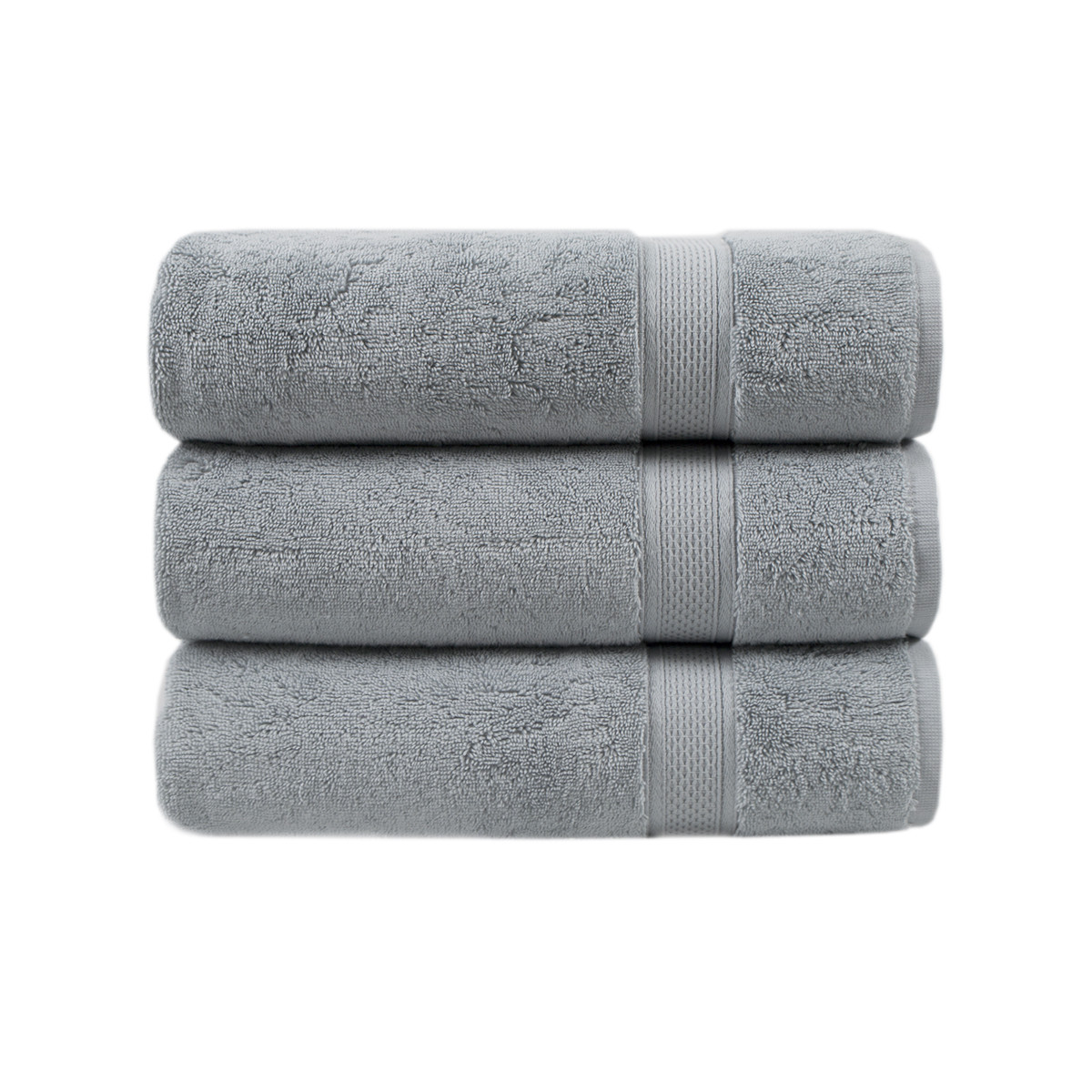Рушник махровий Lotus Home - Grand soft twist grey сірий 50*90