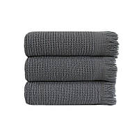 Рушник Lotus Home — Rius antrasit антрацит 90*170