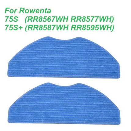 Ганчірки для робота-пилососа Rowenta X-plorer Serie 75S (RR8567WH RR8577WH) 75S+ (RR8587WH RR8595WH) 2 штуки, фото 2