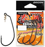 Крючок Decoy Worm30 Makisasu Hook #4/0 (3 шт/уп)