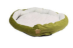 Подушка для собак "Лапка" Pet Style 42×30×12 см Зелена