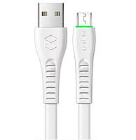 Кабель McDodo Flying Fish Series Micro USB Data Cable with LED Light 1.2m CA-6750 White