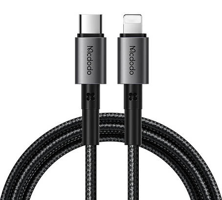 Кабель McDodo Prism Series 36W Type-C to Lightning Data Cable 1.2m CA-2850 Black, фото 1
