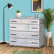 Великий комод на 4 шухляди для речей , Комод із висувними шухлядами