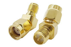 Перехідник кутовий QianJia 135/45° для FPV і радіообладнання (RP-SMA F — RP-SMA M) amc