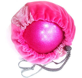 М'яч для художньої гімнастики рожевий у чохлі