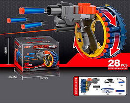 Іграшковий пістолет-автомат з присосками та лазером KB 113 28 куль у комплекті