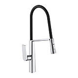 Змішувач для кухні з гнучким виливом MONE Deluxe KAREN 7380385C Chrome, фото 4