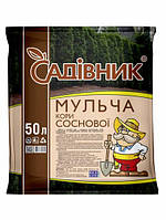 Кора мульча Садівник 50 л, ТМ Поліський