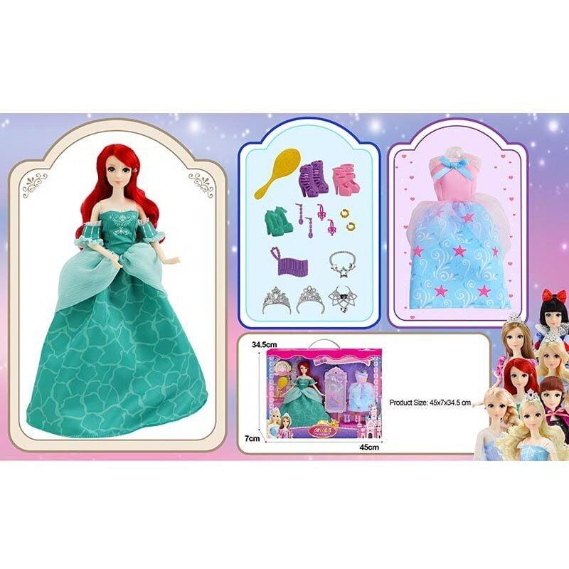 Лялька принцеса Аріель Дісней з нарядами та аксесуарами 91062 D, фото 1
