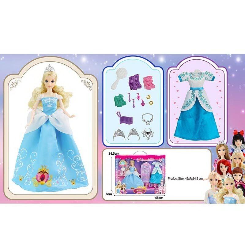 Лялька принцеса Дісней Попелюшка з нарядами та аксесуарами 91062 B, фото 1