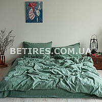 Комплект постельного белья 73ЕЙНЫЙ LA MODNO STONEWASHED SAGE GREEN зеленый