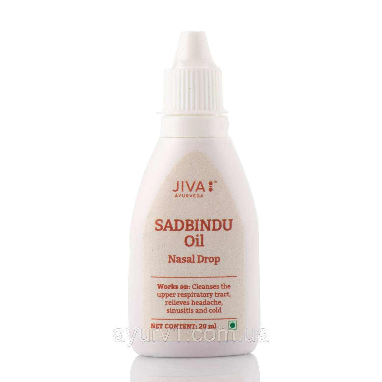 Шадбінду назальні краплі Джива Sadbindu oil nasal drops Jiva 20ml