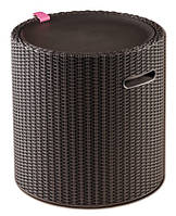 Стол-термос Keter Cool Stool Brown RATTAN EFFECT 3 в 1