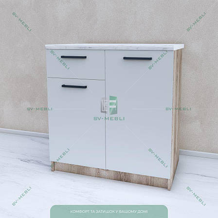 Шафа для кухні нижній з шухлядою МП15 800 мм без стільниці - ДСП | Sv-mebli, фото 1