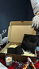 Подарунковий чоловічий набір Luxury Box Flash up + longer для чоловіка сумка та клатч з натуральної шкіри, фото 7