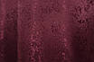 Комплект (2шт. 1,3х1,7м.) коротких штор із жакарда, колекція "Мармур Al1". Колір бордовий. Код 1302ш 35-0254, фото 7