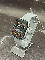 Розумний смарт-годинник HW69 Pro Max 45 mm AMOLED дисплей смарт-годинник з магнітною зарядкою і функцією дзвінка сірий