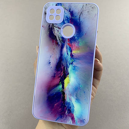 Чохол для Xiaomi Redmi 9C чохол з мармуровим візерунком на телефон сяомі редмі 9с бузковий q7k, фото 1