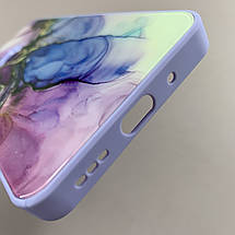 Чохол для Xiaomi Redmi 9C мармуровий чохол із захистом камери на телефон сяомі редмі 9с бузковий q7k, фото 5