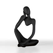 Статуетка декоративна MVM MY HOME Мислитель Чорна (DH-ST-16-1 BLACK)