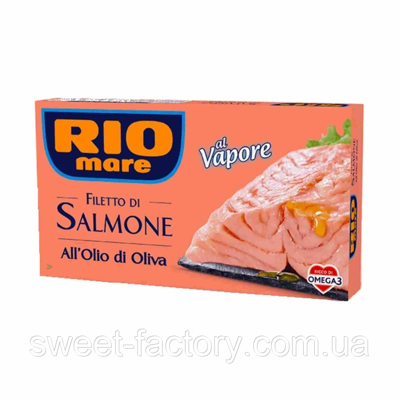 Лосось В Оливковій Олії Rio Mare Salmon Fillets in Olive Oil 150g
