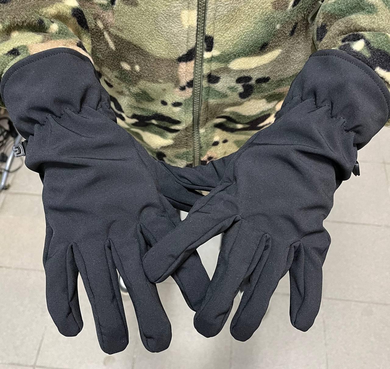 Водонепроникні зимові рукавички Soft shell на флісі