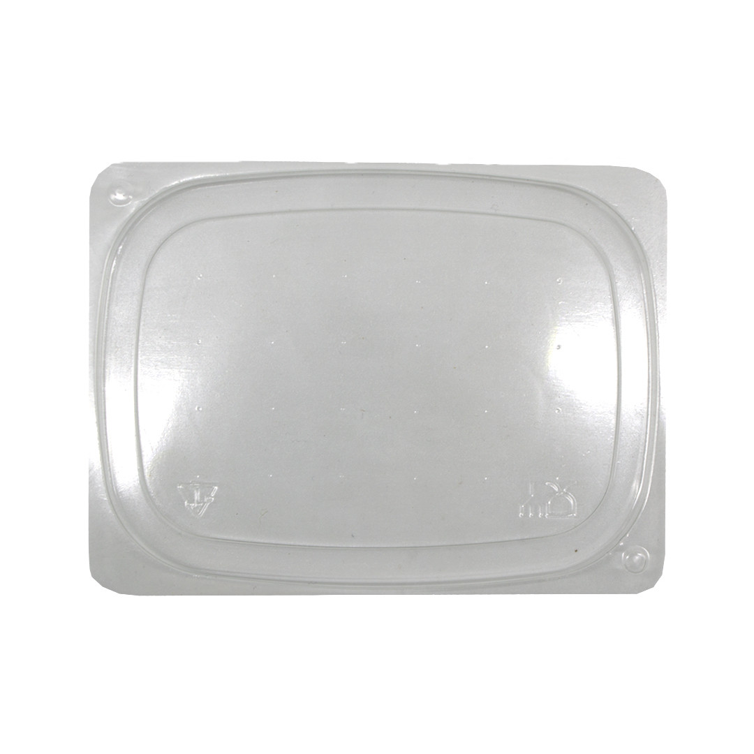 Одноразова пластикова кришка 110*84*7 PET HF для контейнерів