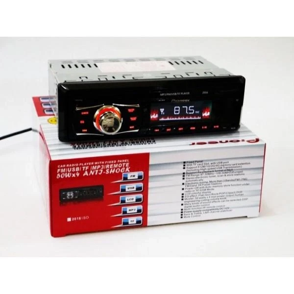 Автомагнитола 1 din ISO USB microSD Fm Aux пульт Pion-SВ-2016, фото 1
