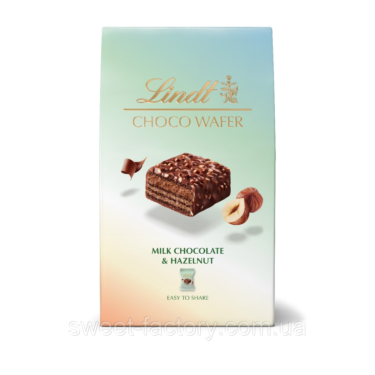 Вафельні цукерки Lindt Choco Wafer Milk Chocolate Hazelnuts 135g, фото 1