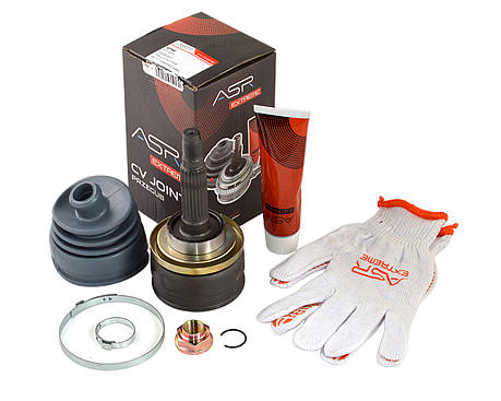 ШРУС ВАЗ 21213 зовнішній 22 шліц (d 24,33 мм) (-ABS) (з пильовиком, хомутами та гайкою) (22x22) "граната", фото 1