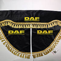 Шторка DAF BLACKOUT чорна з куточками