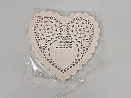 Серветка ажурна СЕРЦЕ Ф25,4(100шт) (1 пач)