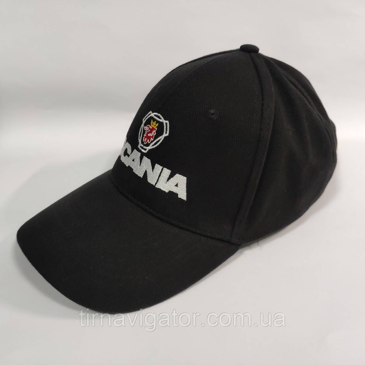 Кепка тонка чорна SCANIA з вишивкою