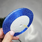 Стрічка парча 0.6 см синя, фото 3