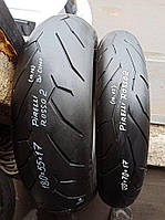 Комлект БУ Мотошин Pirelli 180/55-17 і 120/70-17 Rosso 2 TL