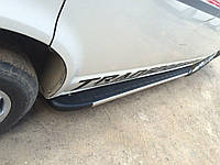 Боковые пороги Duru (2 шт., алюминий) Короткая база для Volkswagen T5 Caravelle 2004-2010 гг
