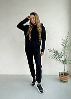 Теплый зимний женский спортивный костюм черный Мерлини Бордо 100001021, размер S-M (42-44)