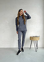 Теплый зимний женский спортивный костюм серый Мерлини Бордо 100001023, размер S-M (42-44)